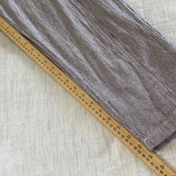 Old Navy Linen Blend Pinstripe Cargo Pants size Large Beachy Resort Wear - Picture 16 of 16